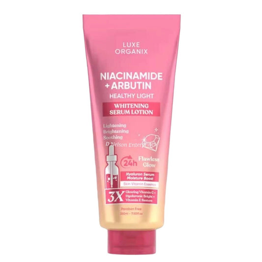 Luxe Organix Niacinamide +Arbutin Healthy Light Whitening Serum Lotion 350ml